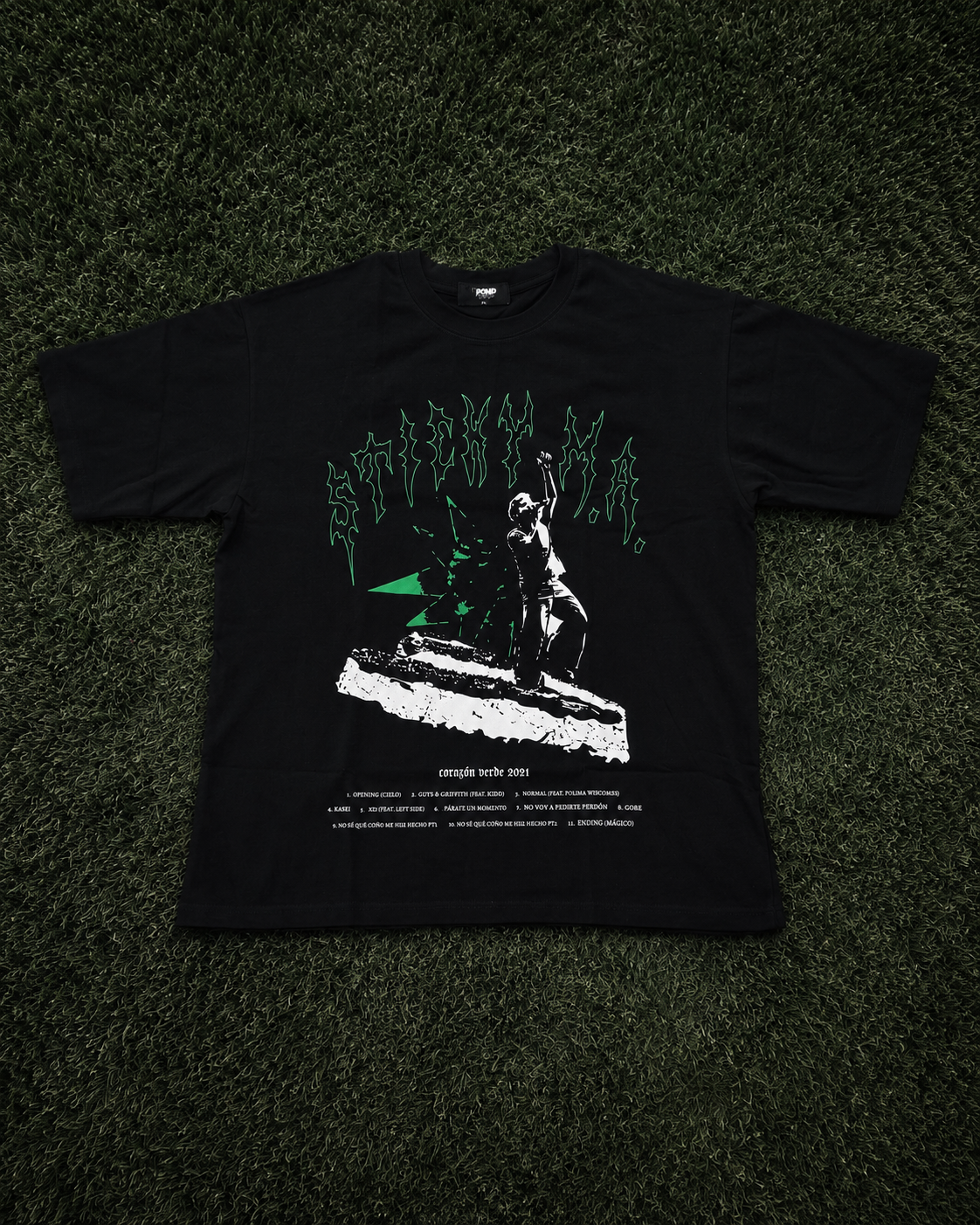 StickyM.A_trasero camiseta sticky ma 
merch corazonn verde